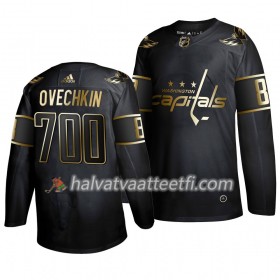 Miesten NHL Washington Capitals Pelipaita Alexander Ovechkin 700 Goals Adidas 2019-20 Musta Golden Edition Authentic